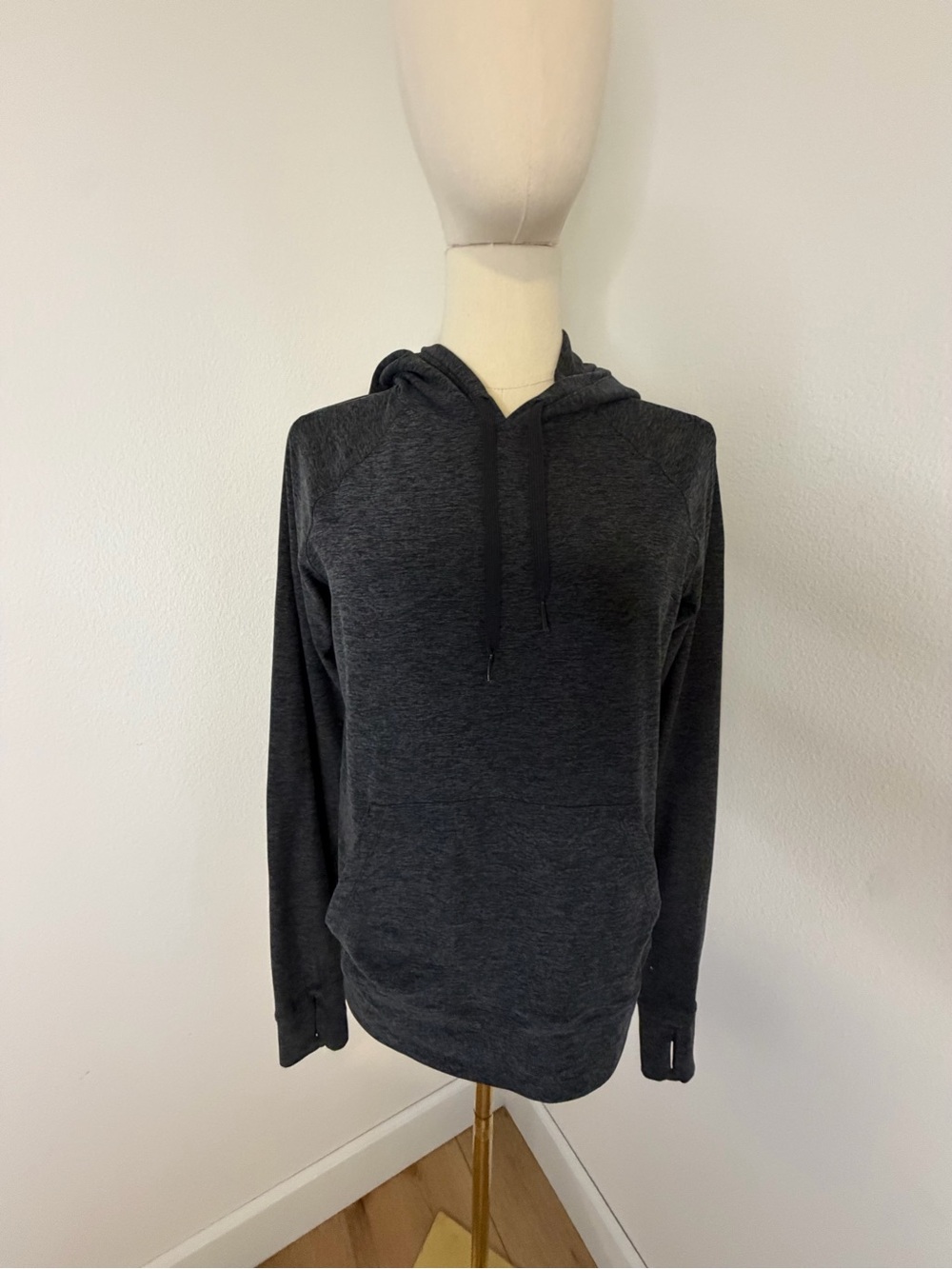 Outdoor Voices Women’s Dark Charcoal / Blue Hoodie Pullover Size Medium